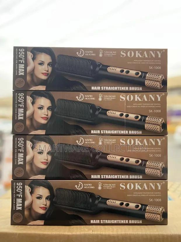 SOKANY Hair Straightener Brush Negative IonHeat Control in Dar es Salaam, Tanzania