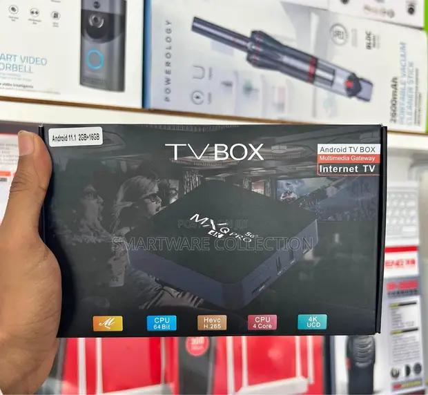 Android TV Box 11.1 (2GB+16GB) 64 Bit 4-core CPU Mxqpro in Dar es Salaam, Tanzania