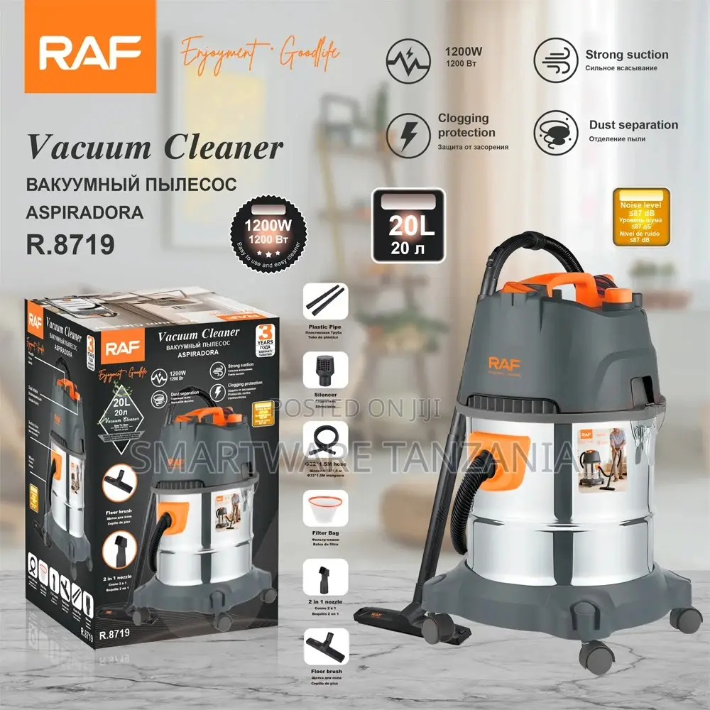 Raf R.8719 20l 1200w Wet Dry Vacuum Cleaner Strong Suction in Dar es Salaam, Tanzania
