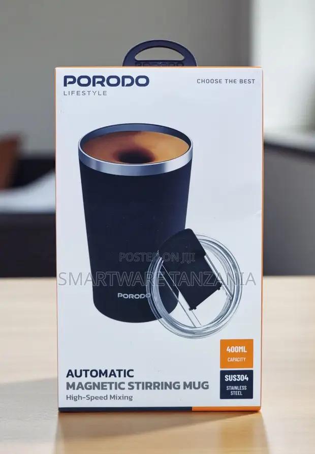 Porodo Automatic Magnetic Stirring Mug 400ml Smart Coffee Mixer in Dar es Salaam, Tanzania