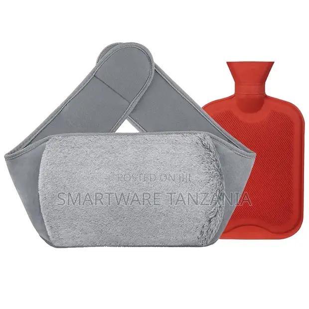 Grey Plush Waist Wrap Hot Water Bottle Set For Back Pain in Dar es Salaam, Tanzania