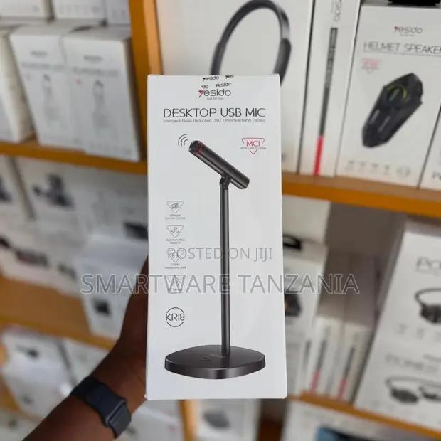 Yesido Desktop Usb Microphone Kr18 Noise Reduction Studio Mic in Dar es Salaam, Tanzania
