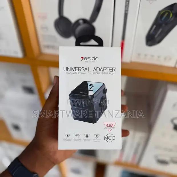 Yesido Universal Travel Adapter Mc10 3.6a Usb Multi Plug in Dar es Salaam, Tanzania