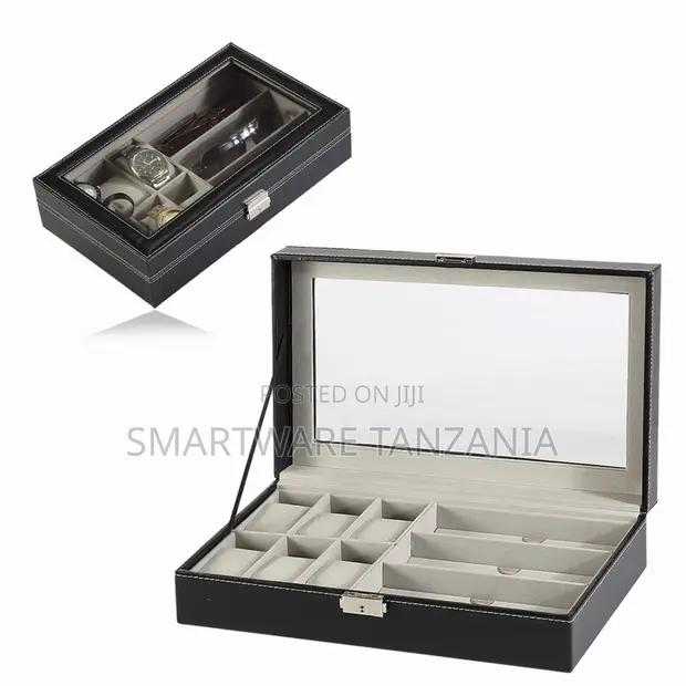 Pu Leather Watch And Sunglasses Organizer Box With Window in Dar es Salaam, Tanzania