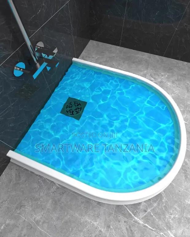 3 Meters D-shape Curved Shower Water Containment Dam Strip White in Dar es Salaam, Tanzania