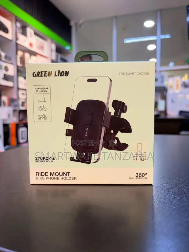 Green Lion Ride Mount Bike Phone Holder 360 Rotation Secure Grip in Dar es Salaam, Tanzania