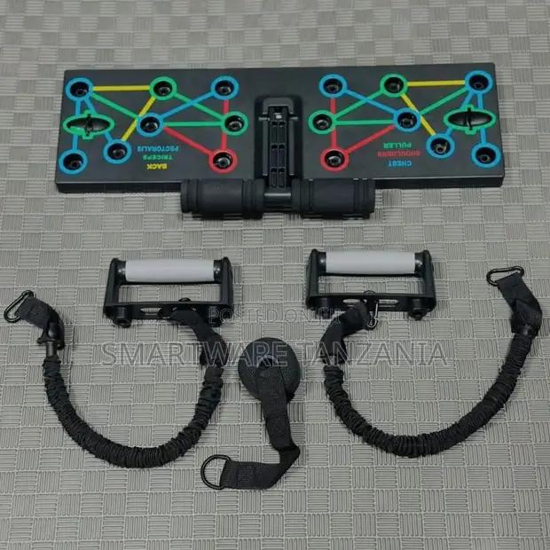 Push Up Board With Resistance Bands Complete Home Gym Set in Dar es Salaam, Tanzania