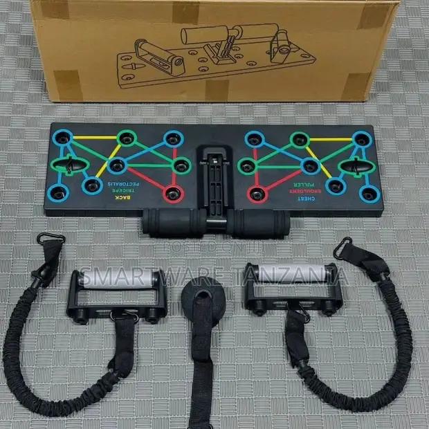 Foldable Push Up Board Resistance Band Set Home Chest Gym in Dar es Salaam, Tanzania