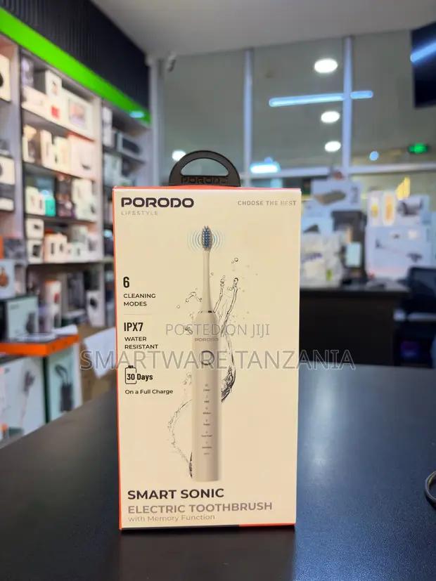 Porodo Smart Sonic Electric Toothbrush 6 Modes Ipx7 Waterproof Design in Dar es Salaam, Tanzania