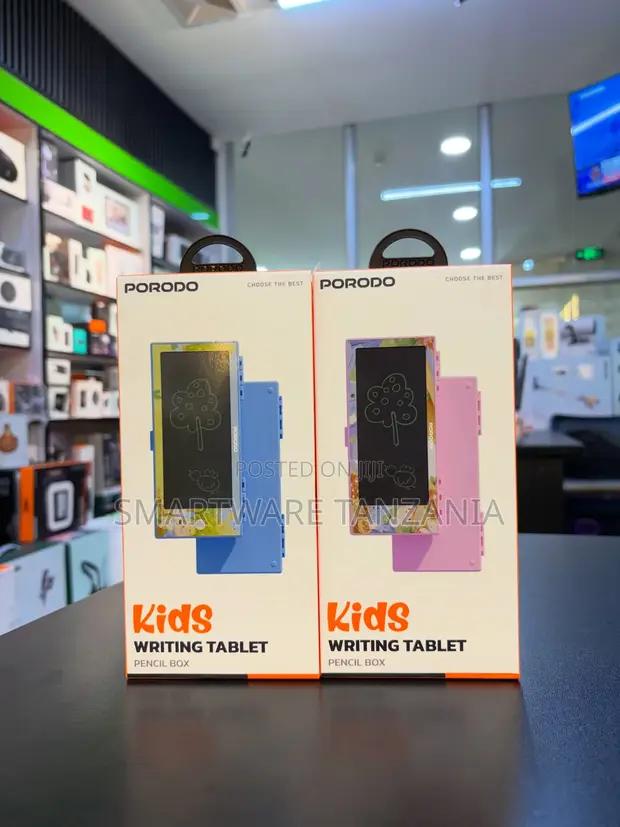 Porodo Kids Writing Tablet Lcd Drawing Pad Reusable Pencil Box Design in Dar es Salaam, Tanzania