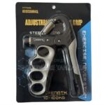 Adjustable Hand Gripper 10-100kg Steel Spring Grey White Gym in Dar es Salaam, Tanzania