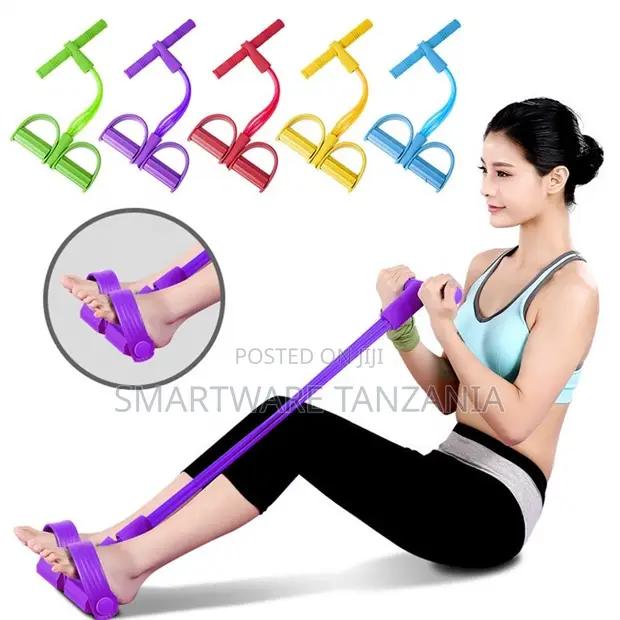 Sit Up Pull Rope Elastic Foot Pedal Band 5 Colors Women Men in Dar es Salaam, Tanzania