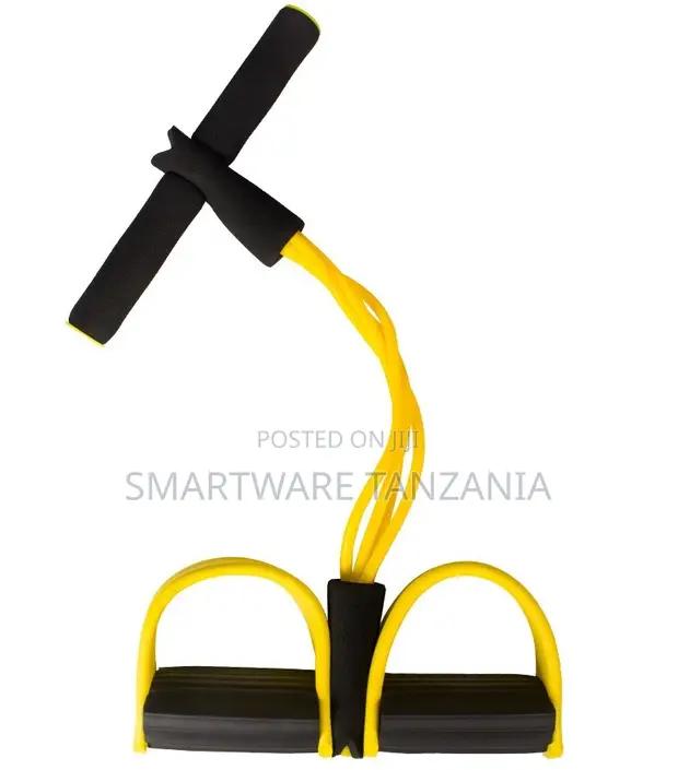 Yellow Black Foot Pedal Resistance Pull Rope Sit Up Band in Dar es Salaam, Tanzania