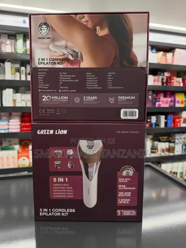 Green Lion 5 In 1 Cordless Epilator Kit Waterproof Grooming Set in Dar es Salaam, Tanzania