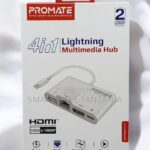 Promate 4in1 Lightning Multimedia Hub Hdmi Rj45 Usb Charge in Dar es Salaam, Tanzania