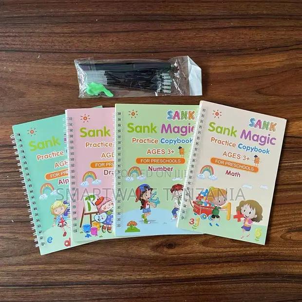 Sank Magic 4-book Copybook Set Alphabet Drawing Number Math in Dar es Salaam, Tanzania