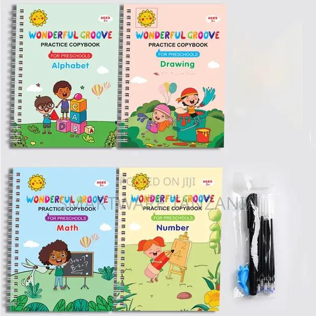 Wonderful Groove 4-book Preschool Practice Copybook Set in Dar es Salaam, Tanzania