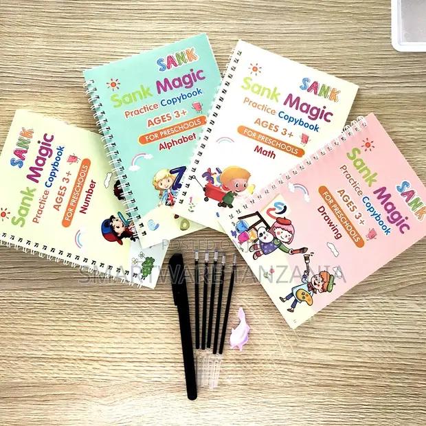 Sank Magic 4-book Practice Copybook Set Preschool Ages 3 Up in Dar es Salaam, Tanzania