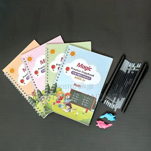 Magic Practice Copybook 4-book Preschool Set With Pen Grips in Dar es Salaam, Tanzania