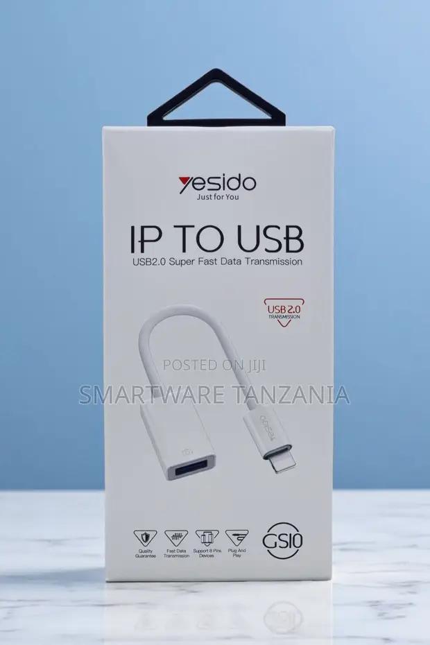 Yesido Gs10 Lightning To Usb-a Otg Cable Usb2.0 For iPhone in Dar es Salaam, Tanzania
