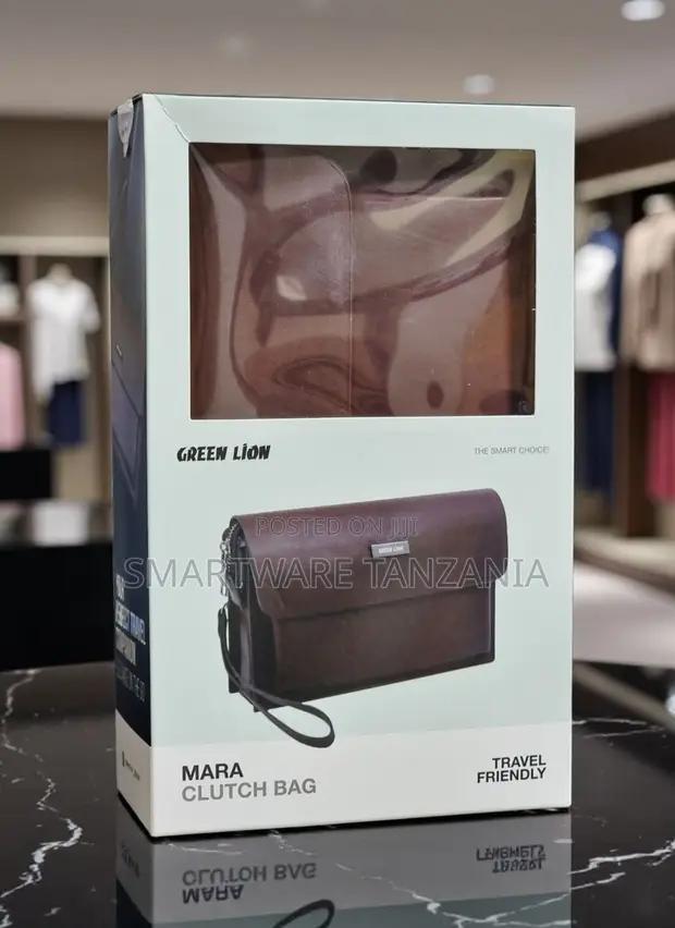 Green Lion Mara Clutch Bag – Brown Travel-friendly Organizer in Dar es Salaam, Tanzania