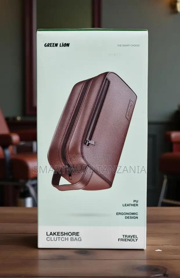 Green Lion Lakeshore Clutch Bag – Brown Pu Leather Travel in Dar es Salaam, Tanzania