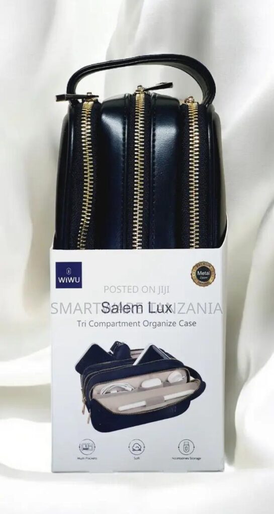 Wiwu Salem Lux Tri Compartment Black Leather Organizer Case in Dar es Salaam, Tanzania