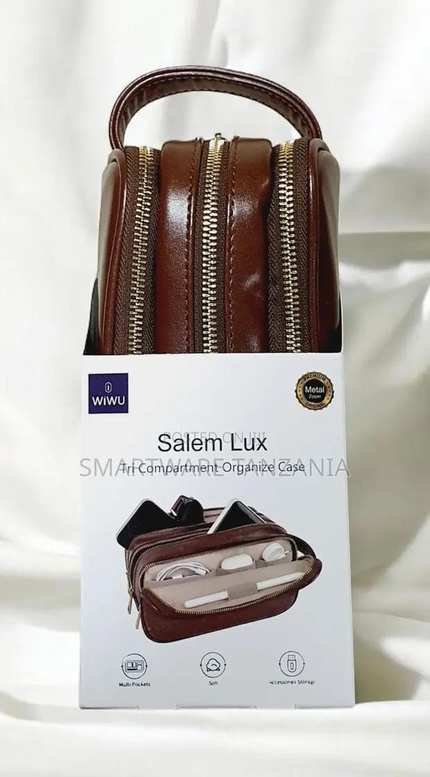 Wiwu Salem Lux Tri Compartment Leather Organizer Case Brown in Dar es Salaam, Tanzania