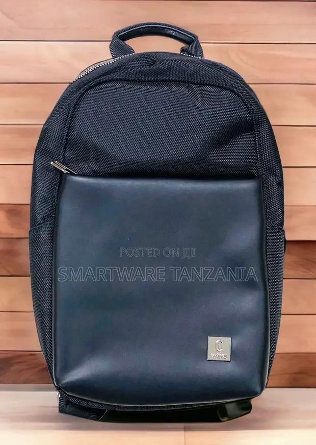 Wiwu Navy Blue Laptop Backpack Pu Leather Casual Travel Bag in Dar es Salaam, Tanzania