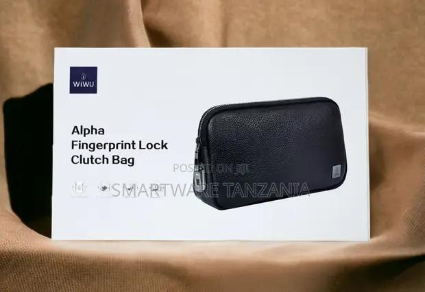 Wiwu Alpha Fingerprint Lock Clutch Bag Leather Security Bag in Dar es Salaam, Tanzania