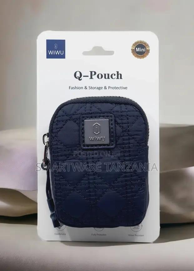 Wiwu Q-pouch Mini Navy Blue Quilted Pouch Water Resistant in Dar es Salaam, Tanzania