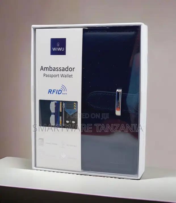 Wiwu Ambassador Passport Holder Rfid Wallet Blue Snap Clasp in Dar es Salaam, Tanzania