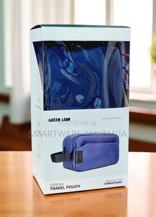 Green Lion Urban Travel Pouch – Vibrant Blue Essential Carry in Dar es Salaam, Tanzania