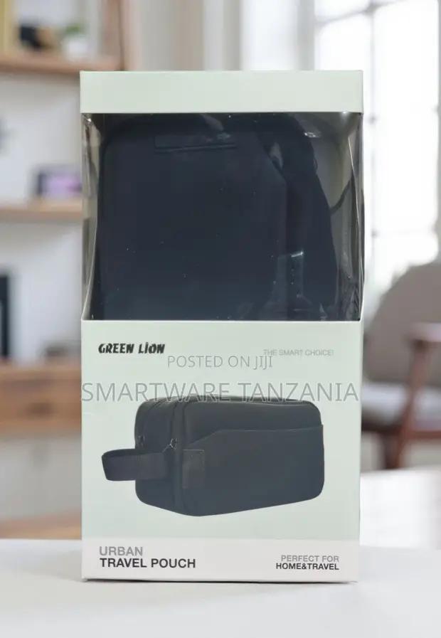 Green Lion Urban Travel Pouch – Matte Black Daily Organizer in Dar es Salaam, Tanzania