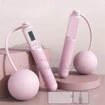 Pink LCD Jump Rope With Weighted Balls and Count Display in Dar es Salaam, Tanzania