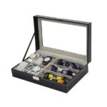 Dual Compartment Watch Sunglasses Display Box Black Latch in Dar es Salaam, Tanzania