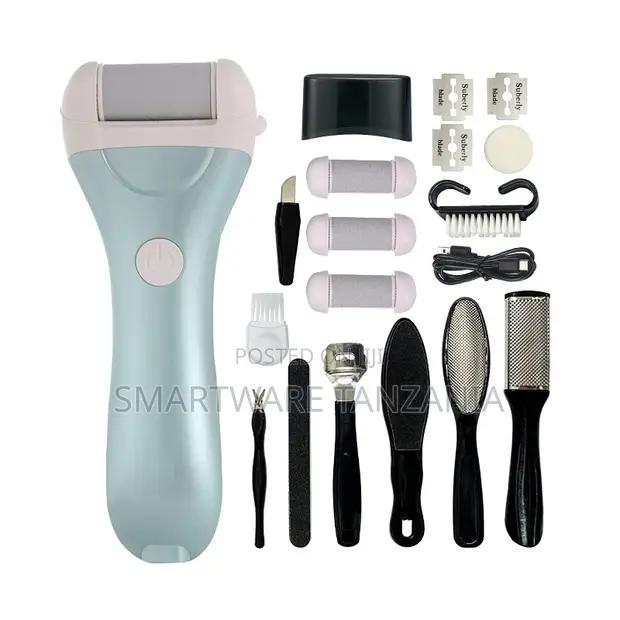 Electric Foot File Callus Remover Pedicure Kit Mint Green in Dar es Salaam, Tanzania
