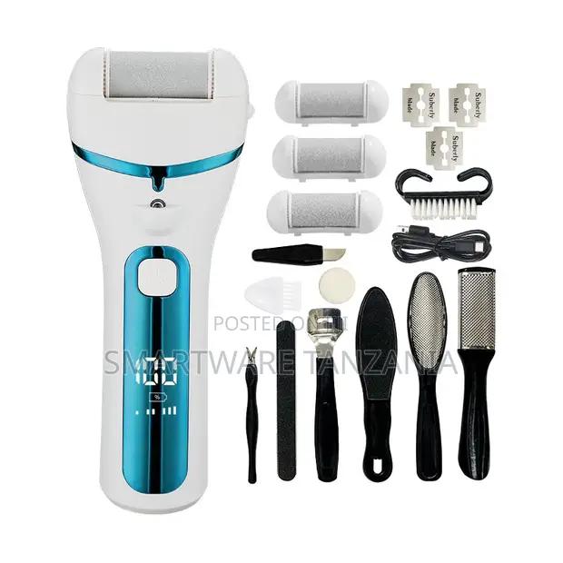 Electric Foot Callus Remover Pedicure Set Led Screen Blue in Dar es Salaam, Tanzania