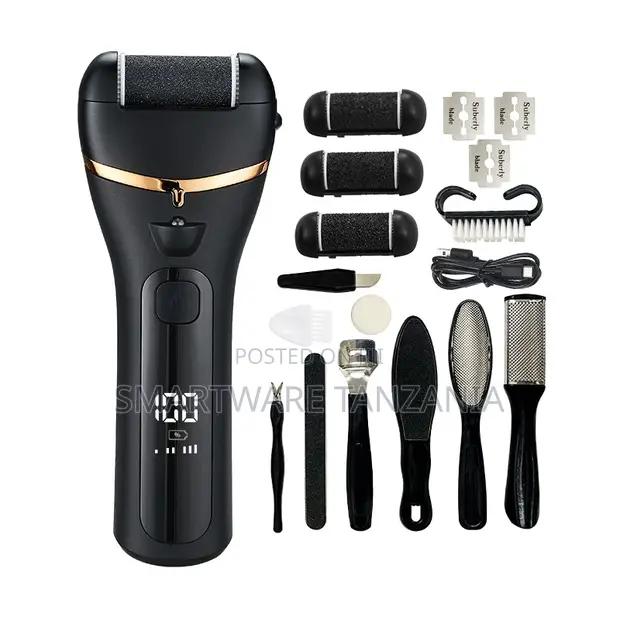 Electric Foot File Callus Remover Kit Led Display Black Set in Dar es Salaam, Tanzania