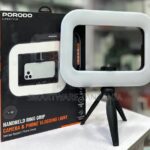 Porodo Ring Grip Vlogging Light 240 Leds Desktop Tripod Phone Clamp in Dar es Salaam, Tanzania