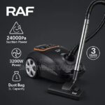Raf Vacuum Cleaner 3200w 24000pa Suction 3l Dust Bag Power in Dar es Salaam, Tanzania