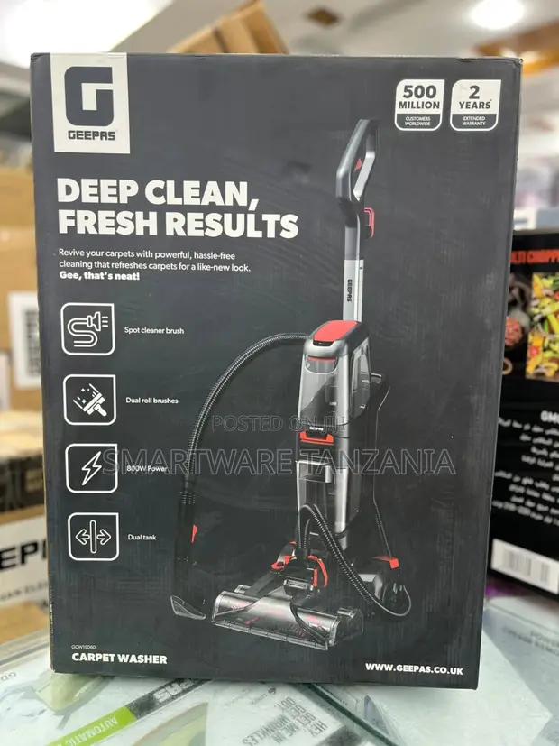 Geepas Gcw19060 Carpet Washer Dual Roll Brush 800w Cleaner in Dar es Salaam, Tanzania