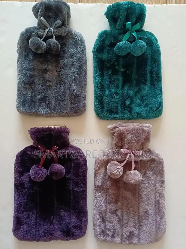 Fluffy Hot Water Bottle With Plush Cover Pom Pom 4 Colors in Dar es Salaam, Tanzania