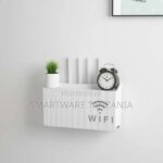 White Wifi Router Wall Shelf Box for Home Organization in Dar es Salaam, Tanzania