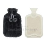 Dark Grey Faux Fur Hot Water Bottle With Pom-Pom Cover in Dar es Salaam, Tanzania