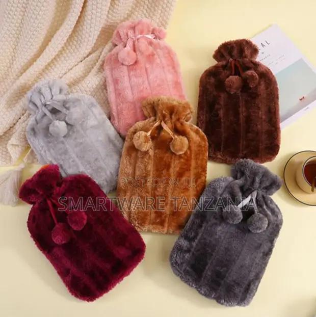 Fluffy Pom-Pom Hot Water Bottle Covers Set of Six Colors in Dar es Salaam, Tanzania