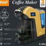 Raf R.1950 Pod Coffee Maker 1400w 1l Single And Dual Cup in Dar es Salaam, Tanzania