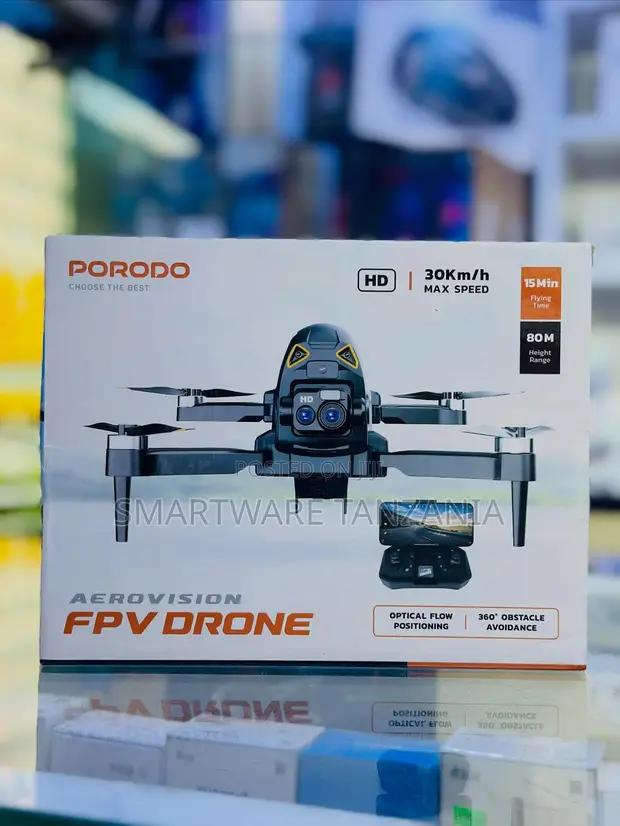 Porodo Aerovision Fpv Drone Hd 30kmH 80m Obstacle Avoidance in Dar es Salaam, Tanzania