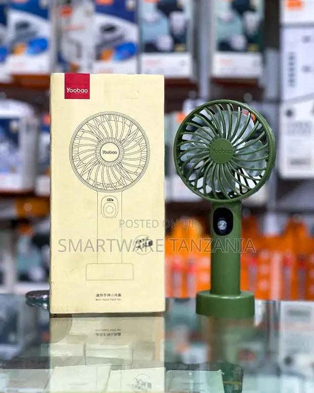 Yoobao Mini Handheld Fan Rechargeable Portable Olive Green in Dar es Salaam, Tanzania