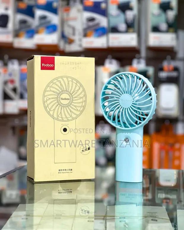 Yoobao Mini Handheld Fan Usb Rechargeable Portable Blue in Dar es Salaam, Tanzania